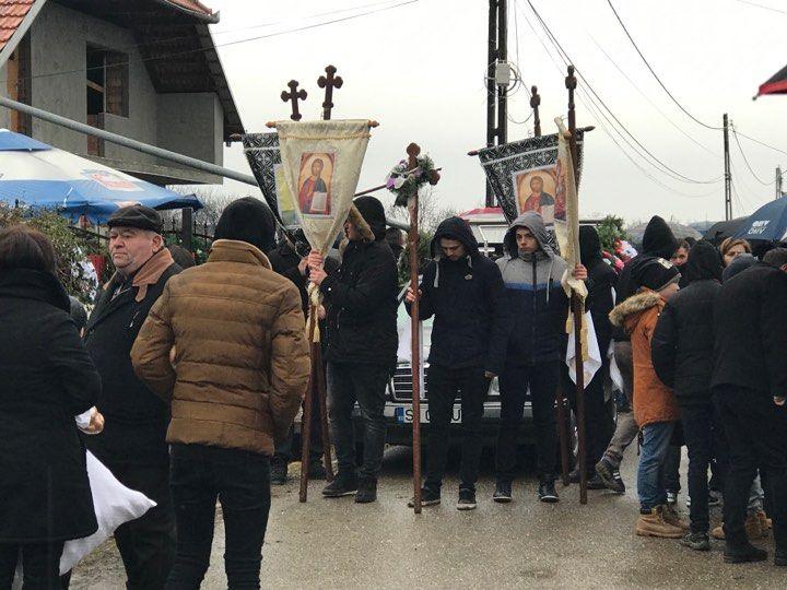 Imagine de la înmormântarea Giuliei Sabou. Foto: Cristian Bîrjac / Ziarul de Sălaj