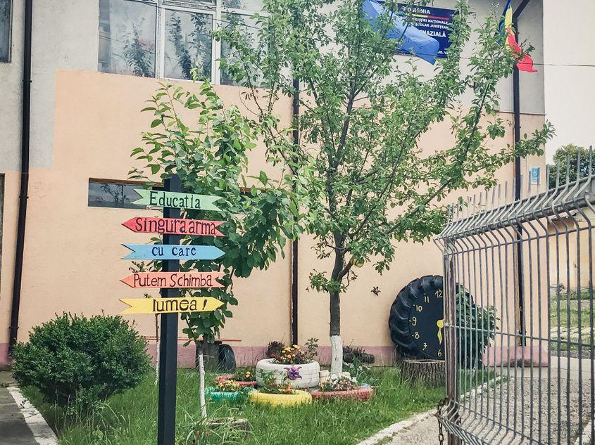 Școala Gimnazială din Codăești. Foto: Mălina Gîndu