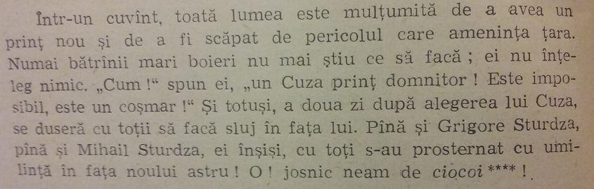 Fragment dintr-o scrisoare a lui Vasile Alecsandri către fratele său Ioan.