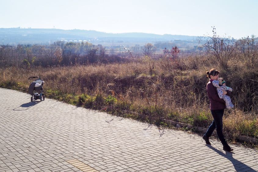 Imagine din cartierul Bună Ziua, zonă unde se construiește continuu de peste 10 ani.