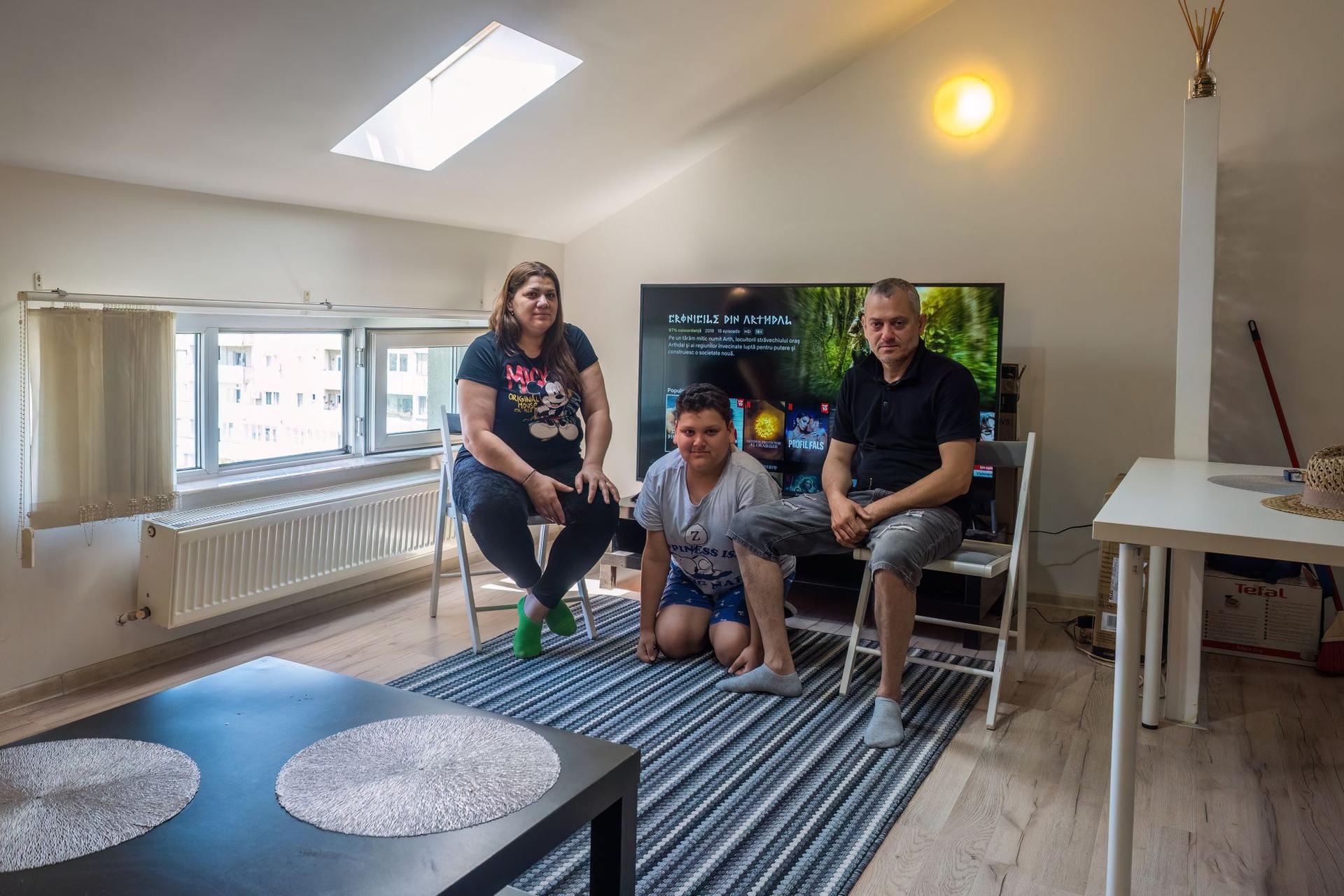 Familia Zagor, Adriana, Lucas și Călin. Foto: Vakarcs Loránd