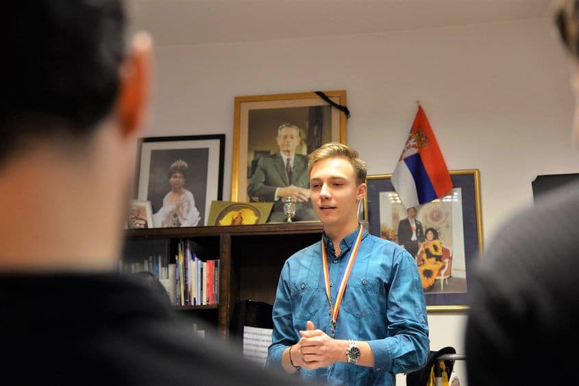 David Ștefan Ioniță, secretar al Organizației de Tineret a ANRM. Foto: Lucian Muntean