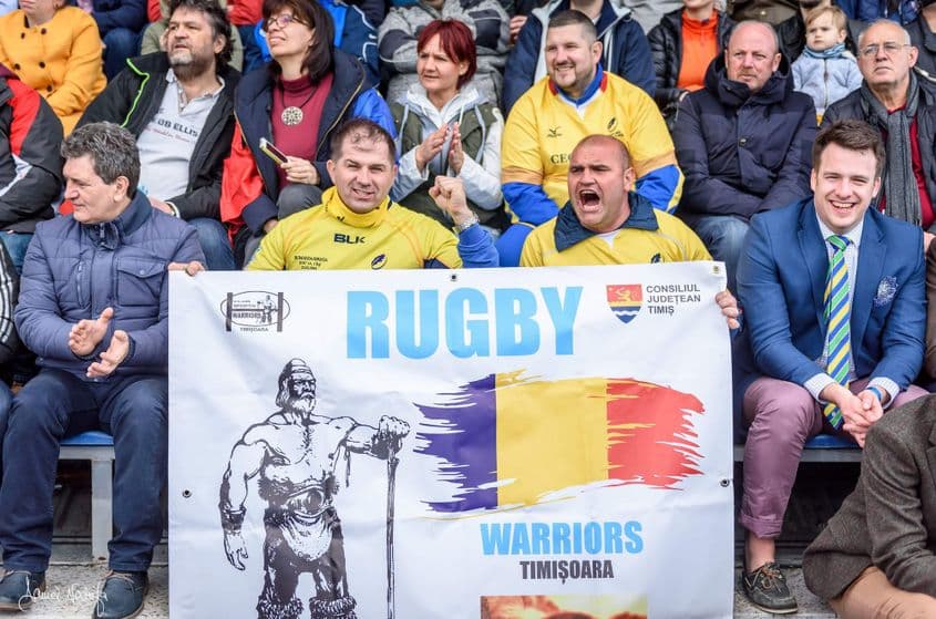 Suporteri din Timișoara pe Stadionul Arcul  de Triumf, martie 2017. Foto: Daniel Nechita