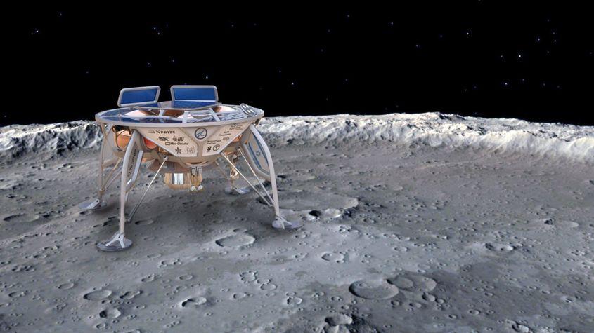 Sonda israeliană Beresheet e primul vehicul privat care va atinge Luna. Sursa foto: SpaceIL / Wikimedia