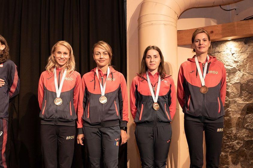 Echipa României, alergare montană: Mădălina Florea, Denisa Dragomir, Andreea Pîscu și Cristina Simion