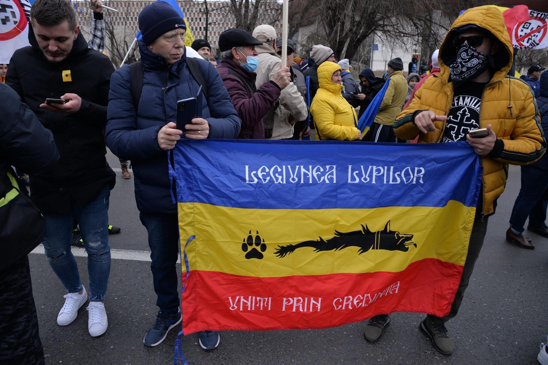 Prorestului AUR din București. Foto Lucian Muntean