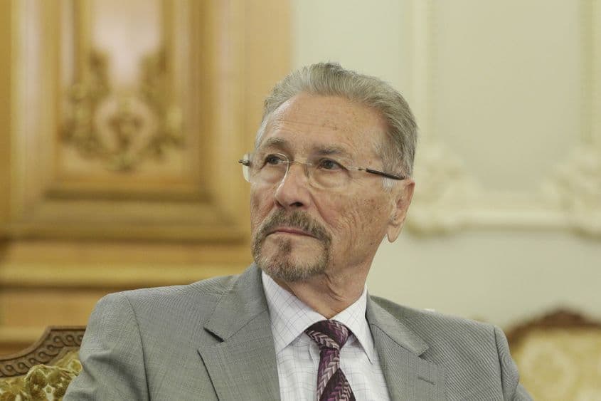 Emil Constantinescu, vineri 3 august 2018, la Palatul Parlamentului. Inquam Photos / Octav Ganea
