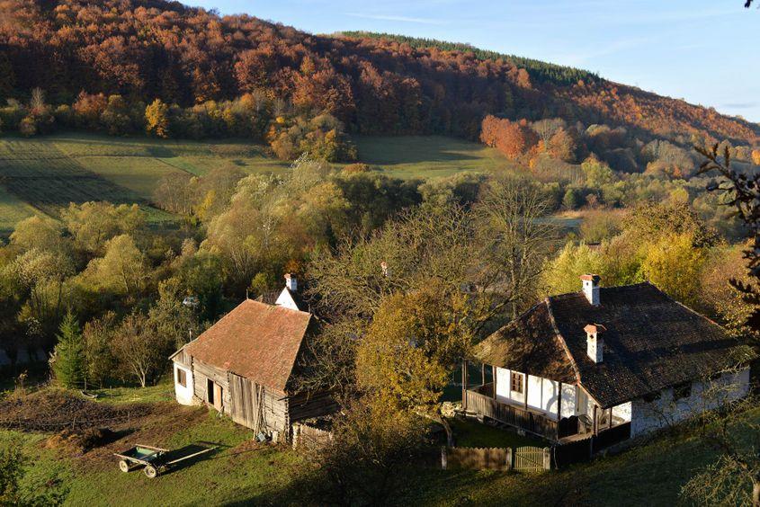 Panorama pe care prințul Charles a văzut-o la Valea Zălanului. Foto: Lucian Muntean