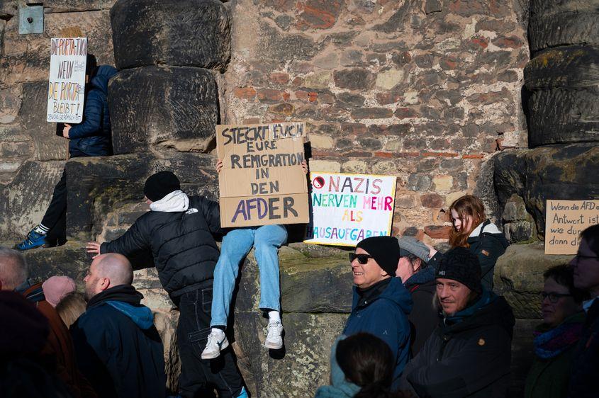 Protest împotriva AFD la Trier, Germania, foto: 305393519 | Afd © Beritk | Dreamstime.com