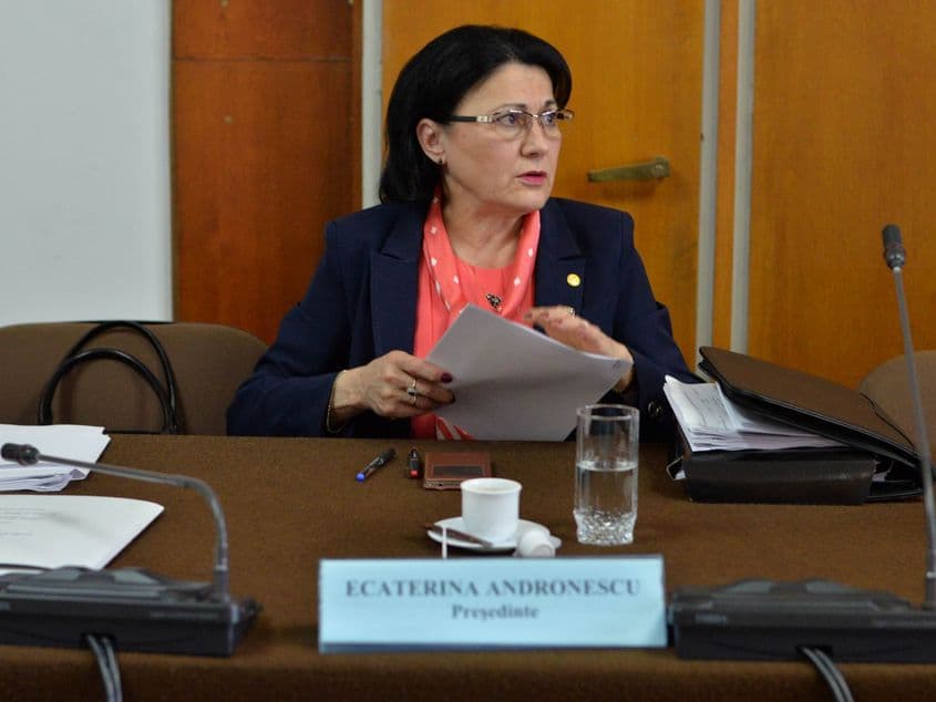 Ecaterina Andronescu susține în continuare că modificările aduse Legii educației sunt bine-venite. Foto: Lucian Muntean