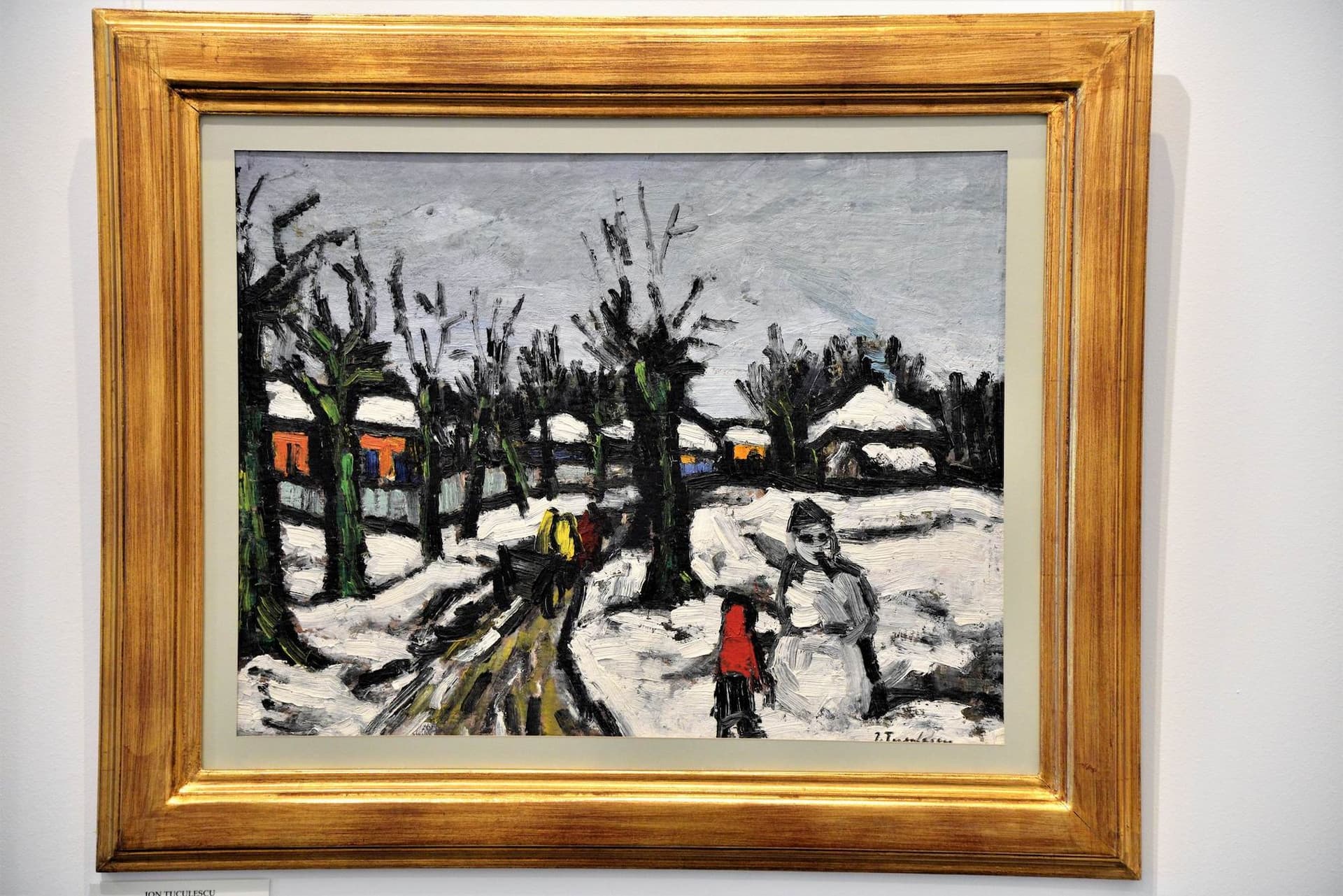 Ion Țuculescu (1910-1962): "Peisaj de iarnă", tablou din Colecția Hurmuz Aznavorian.