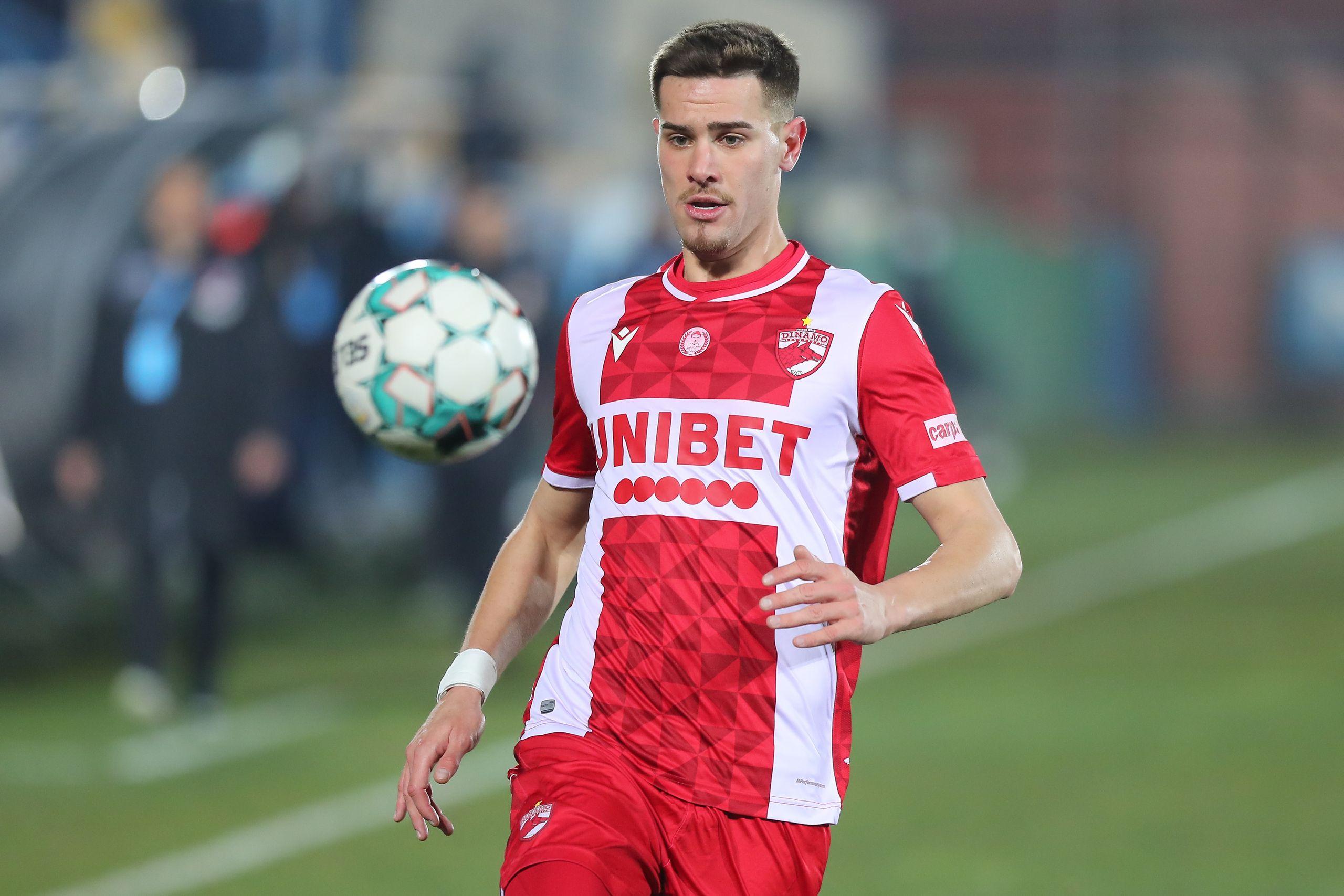 Ricardo Grigore la meciul de fotbal dintre FC Voluntari și Dinamo București, contând pentru etapa cu numărul 26 din Liga 1, 08 martie 2021. Inquam Photos / Stefan Constantin