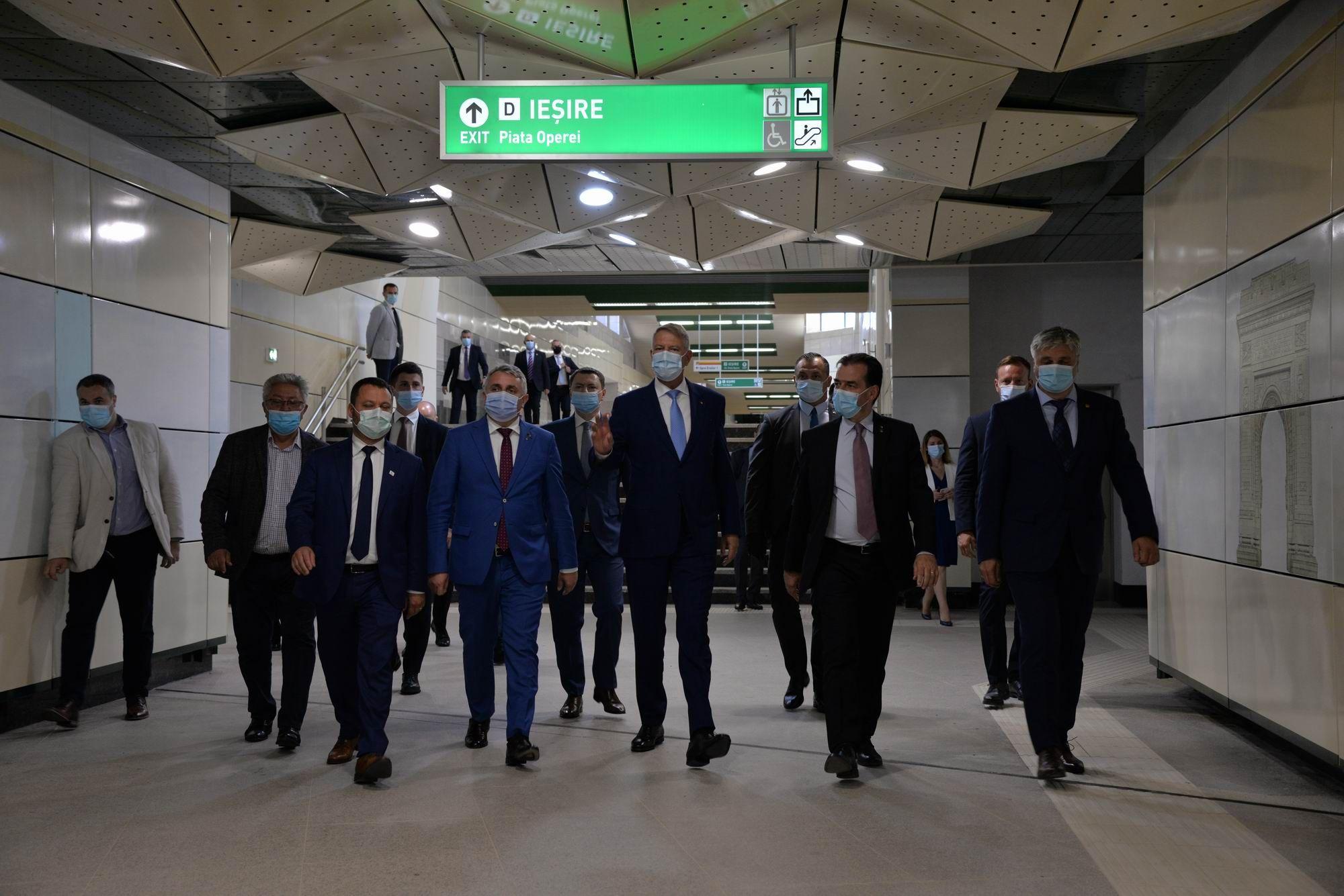 Inaugurarea noii magistrale de metrou M5 Eroilor - Drumul Taberei. Foto Lucian Muntean