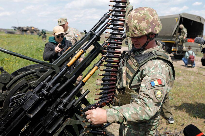 Exercițiu NATO de combatere a dronelor în Poligonul Capu Midia, 24 aprilie 2026. Inquam Photos / Mălina Norocea