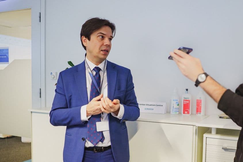 Piotr Świtalski, Frontex spokesperson. Photo: Ioana Epure