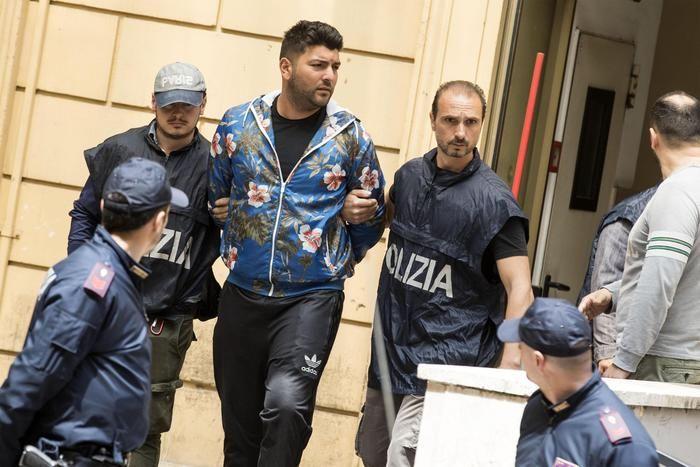 Momentul arestării lui Antonio Casamonica. Procesul lui se va încheia în martie 2019. Sursa foto: ansa.it