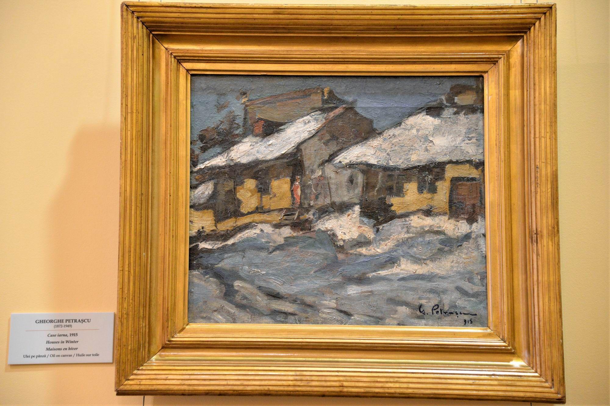 Gheorghe Petrașcu (1872-1949): "Case iarna", 1915, Colecția Dona.