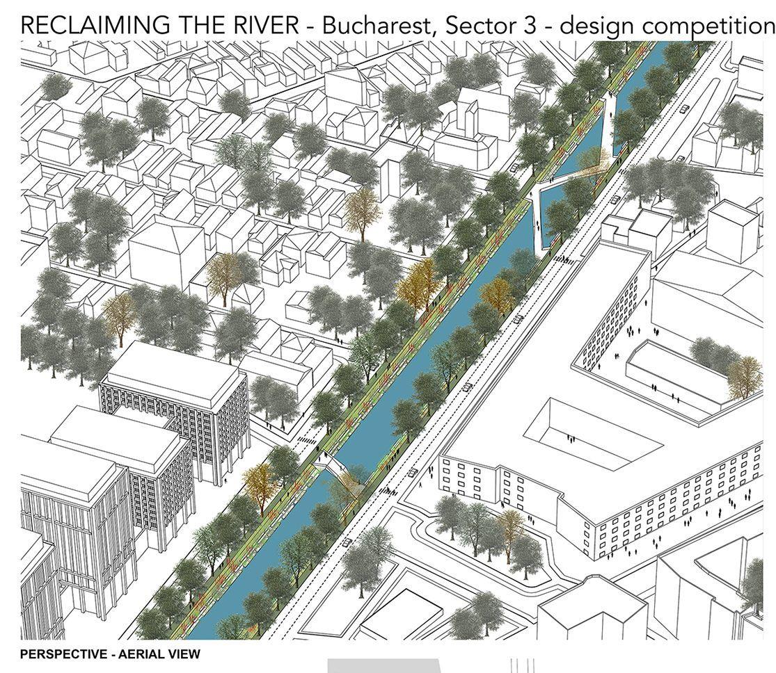Perspectivă aeriană asupra proiectului în zona universităților private și a noilor ansambluri rezidențiale și de business din zona Timpuri Noi. Foto: OAR