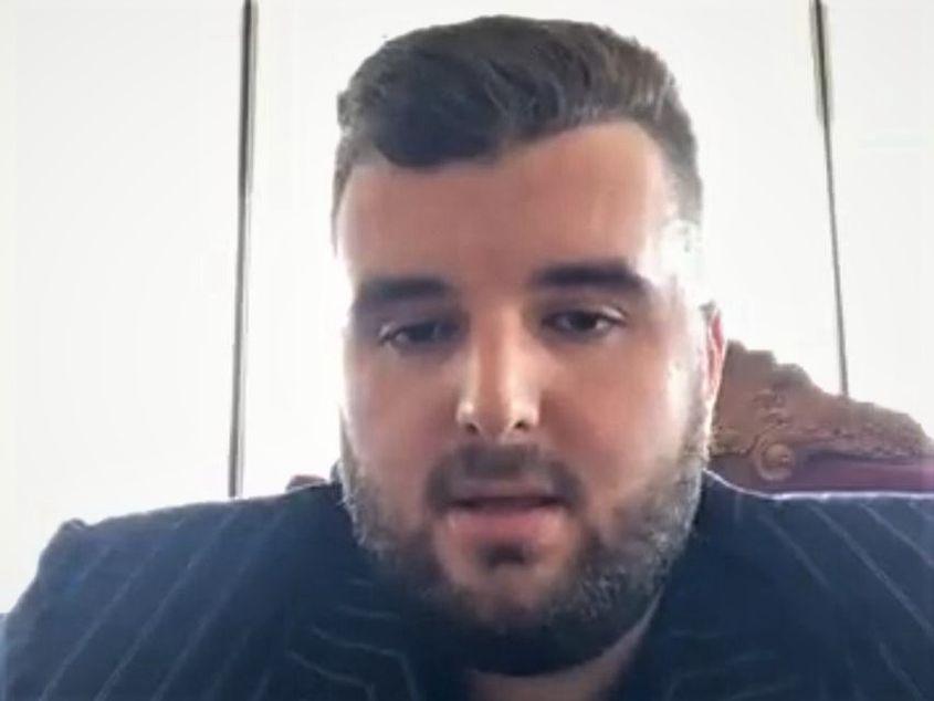 Victoraș Micula. Captura video via bihorjust.ro