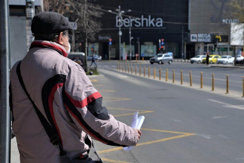 Circulația persoanelor este restricționată în perioada stării de urgență din București. Foto: Lucian Muntean