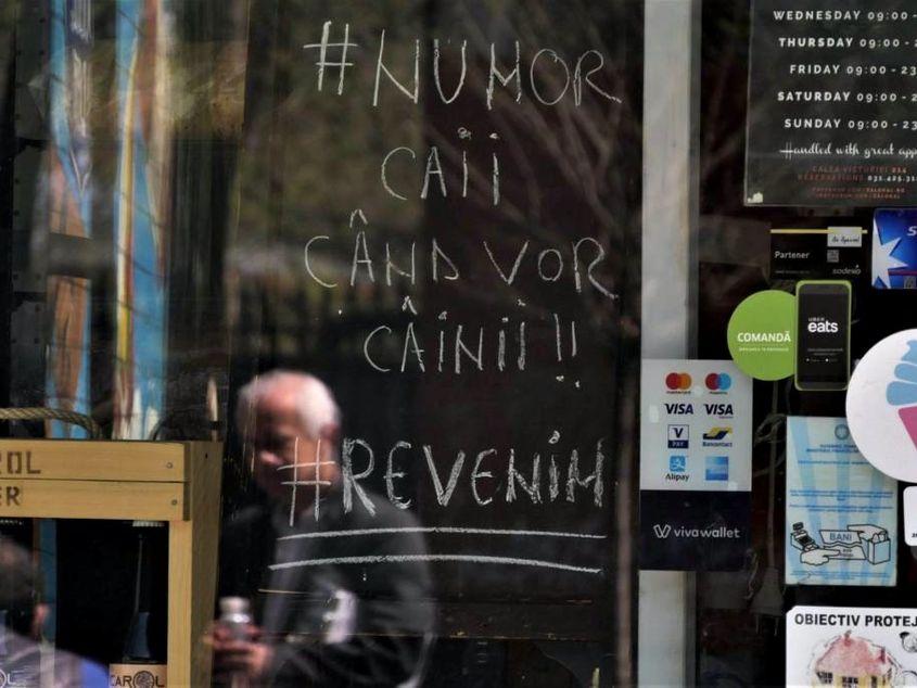 În ciuda mesajelor de încurajare, foarte multe restaurante s-au închis. Foto: Lucian Muntean