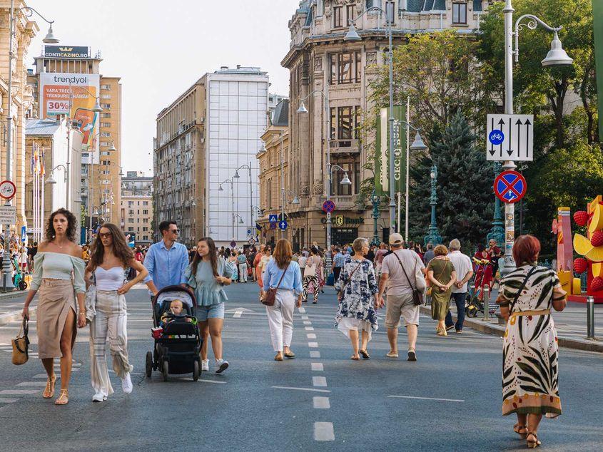 Calea Victoriei, în cadrul proiectului Străzi Deschise. Foto: ARCUB