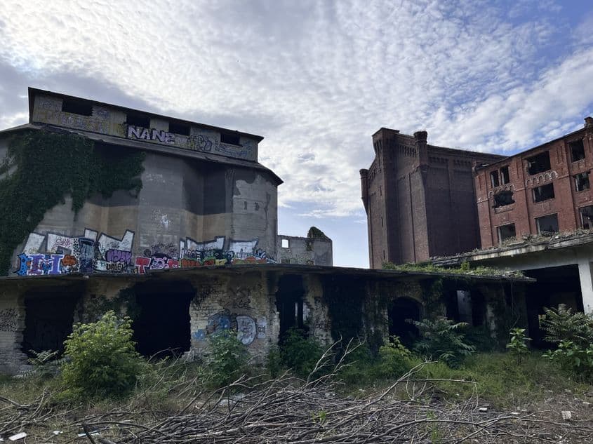 Pe teren sunt mai multe construcții lăsate în paragină, care adăpostesc persoane vulnerabile sau dependenți de droguri. Foto: PressOne