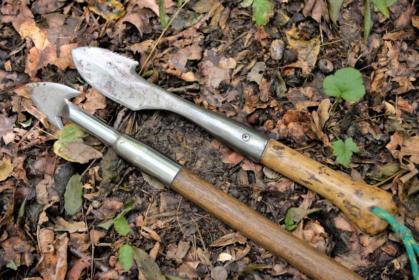 Vanghetta, instrumentul căutătorului de trufe. Foto: Lucian Muntean