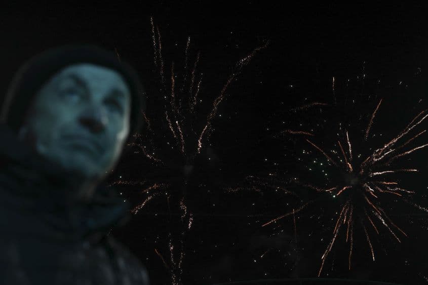 Foc de artificii la  București, 29 noiembrie 2023. Inquam Photos / Sabin Cîrstoveanu