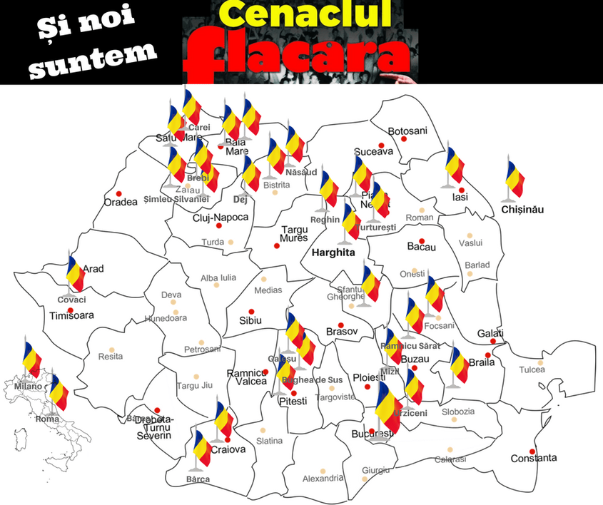 Activitatea Cenaclului în perioada noiembrie 2017 – martie 2018. Sursa: Pagina de Facebook a lui Andrei Păunescu