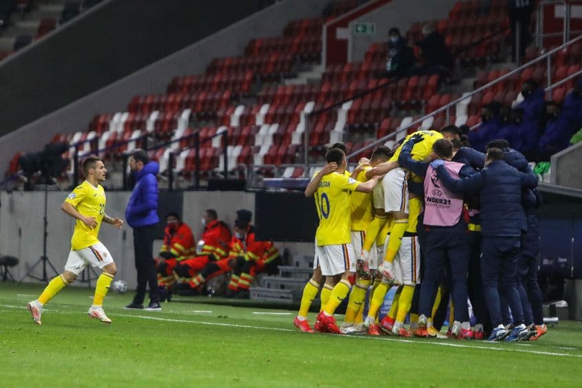 Meciul de fotbal dintre Romania U21 si Olanda U21, din faza grupelor Campionatului European de tineret, disputat pe arena Bozsik din Budapesta, Ungaria, miercuri, 24 martie 2021. Inquam Photos / Ciprian Petcut