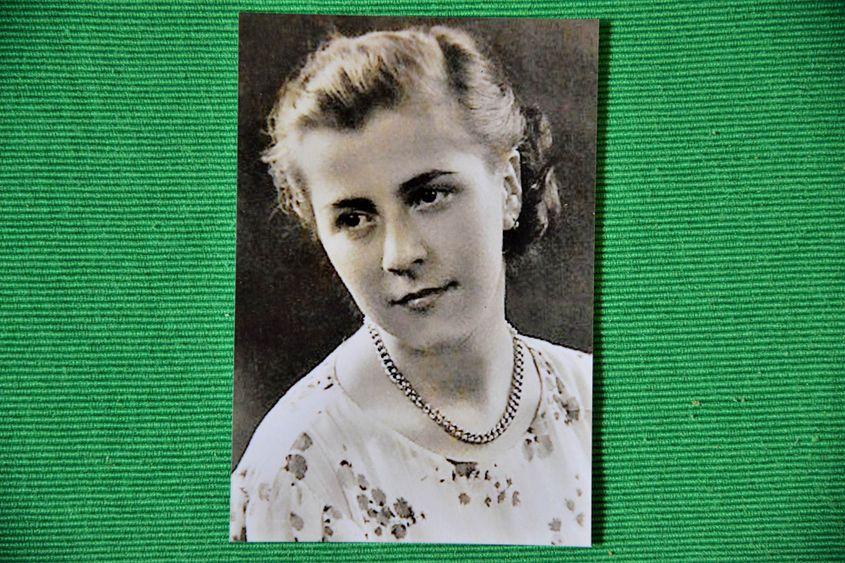 Niculina Moica în tinereţe.