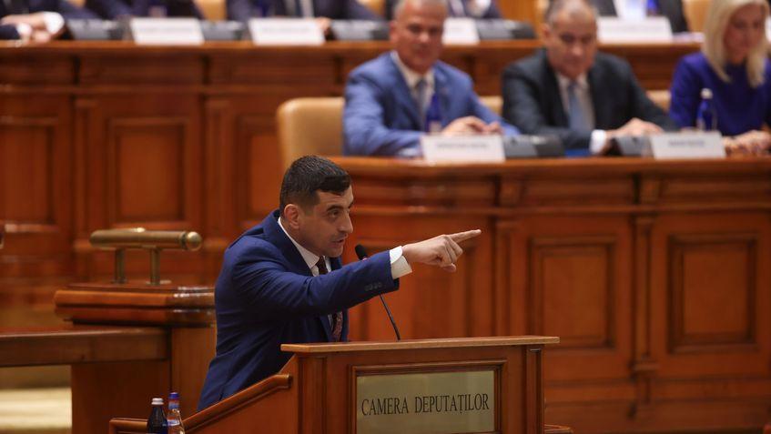 Ședinta comună a camerelor Parlamentului pentru dezbaterea și votarea guvernului Adrian Veștea, la Palatul Parlamentului din București, 22 iunie 2026. Inquam Photos / George Călin