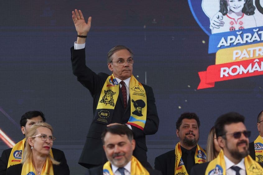 Șerban Dimitrie Sturdza. Eveniment de lansare naţională a candidaţilor Alianţei pentru Unirea Românilor la alegerile europarlamentare şi locale, în Târgoviște, 7 aprilie 2024. Inquam Photos / George Călin