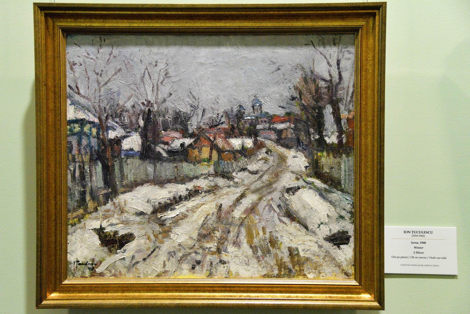 Ion Țuculescu (1910-1962): "Iarna", 1940, Colecția Dona.