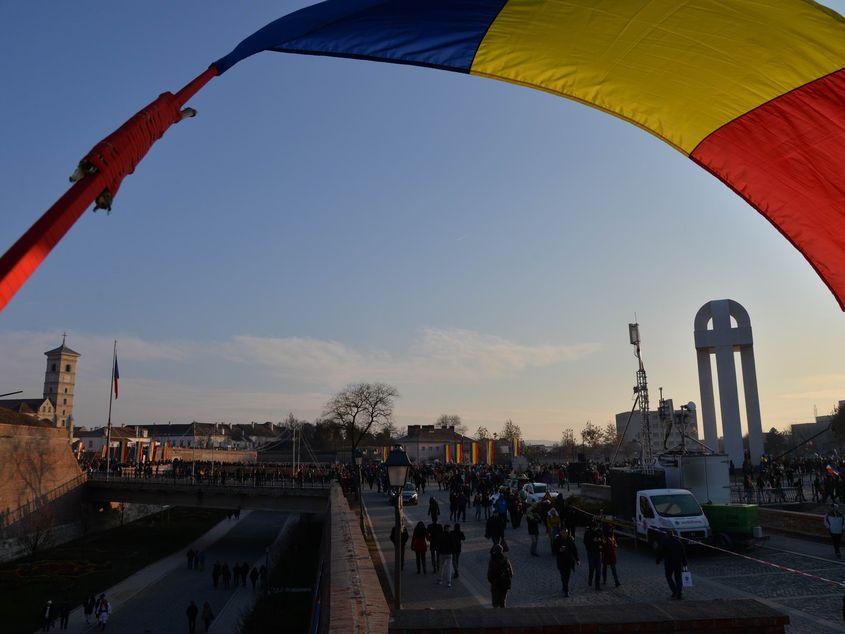 Alba Iulia, în zi de sărbătoare. 2018 a fost anul Centenarului. Foto: Lucian Muntean