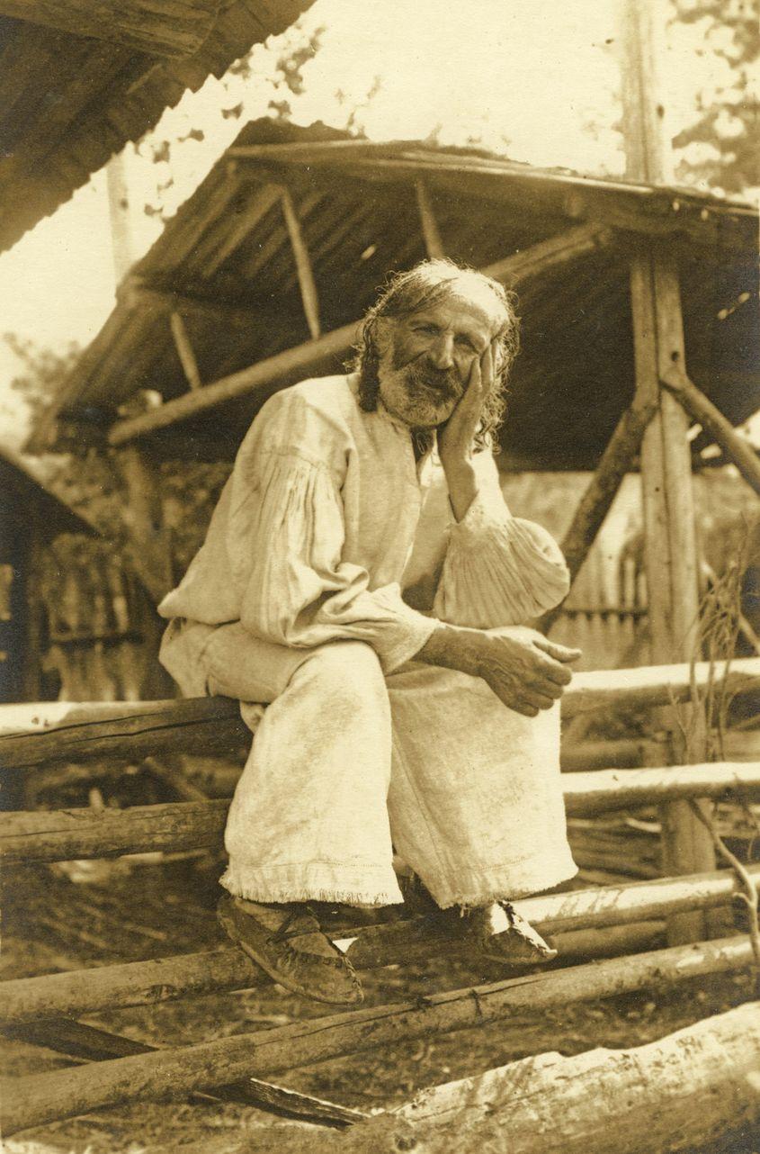 Țăran "valah", în anii Primului Război Mondial.