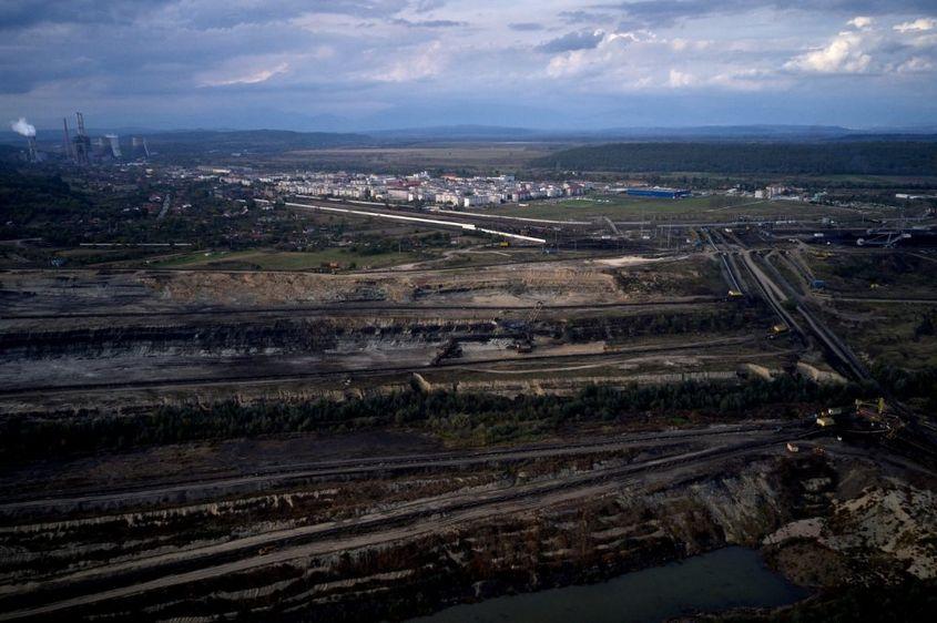 Cariera Roșia din Gorj, cea mai importantă exploatare a C.E.O., proaspăt închisă. Foto: Bankwatch