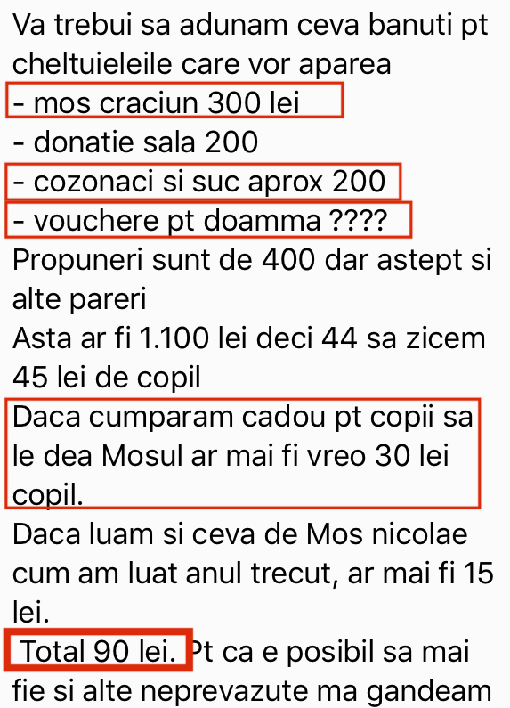 Discuție pe un grup de Whatsapp al unor părinți din Timișoara