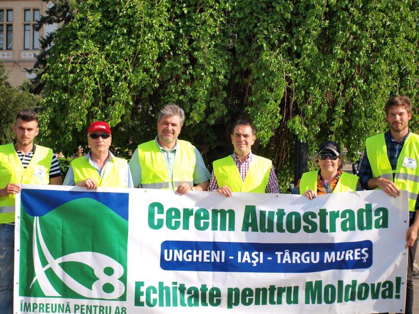 Acțiune a asociației, în Iași, aprilie 2018.