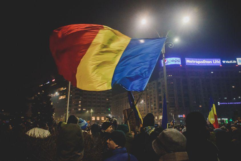 31 ianuarie 2017. Piața Victoriei, București. Protest împotriva OUG 13. Foto: Ioana Epure