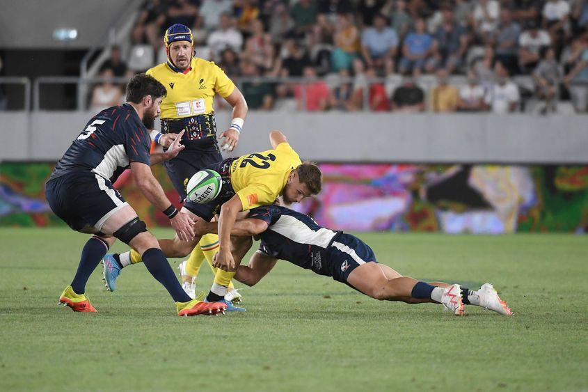 Meci-test între echipele naţionale de rugby ale României şi Statelor Unite ale Americii, pe stadionul Naţional de Rugby ''Arcul de Triumf'' din Bucureşti, sâmbătă 5 august 2023. Inquam Photos / Vali Marin