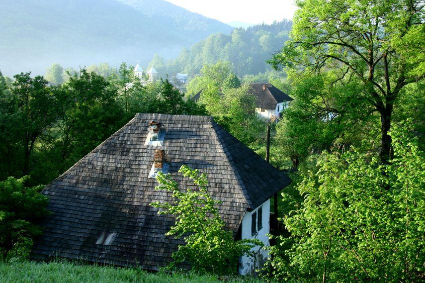 Casa bunicilor Gabrielei din Nucșoara, județul Argeș. Foto: Arhiva personală