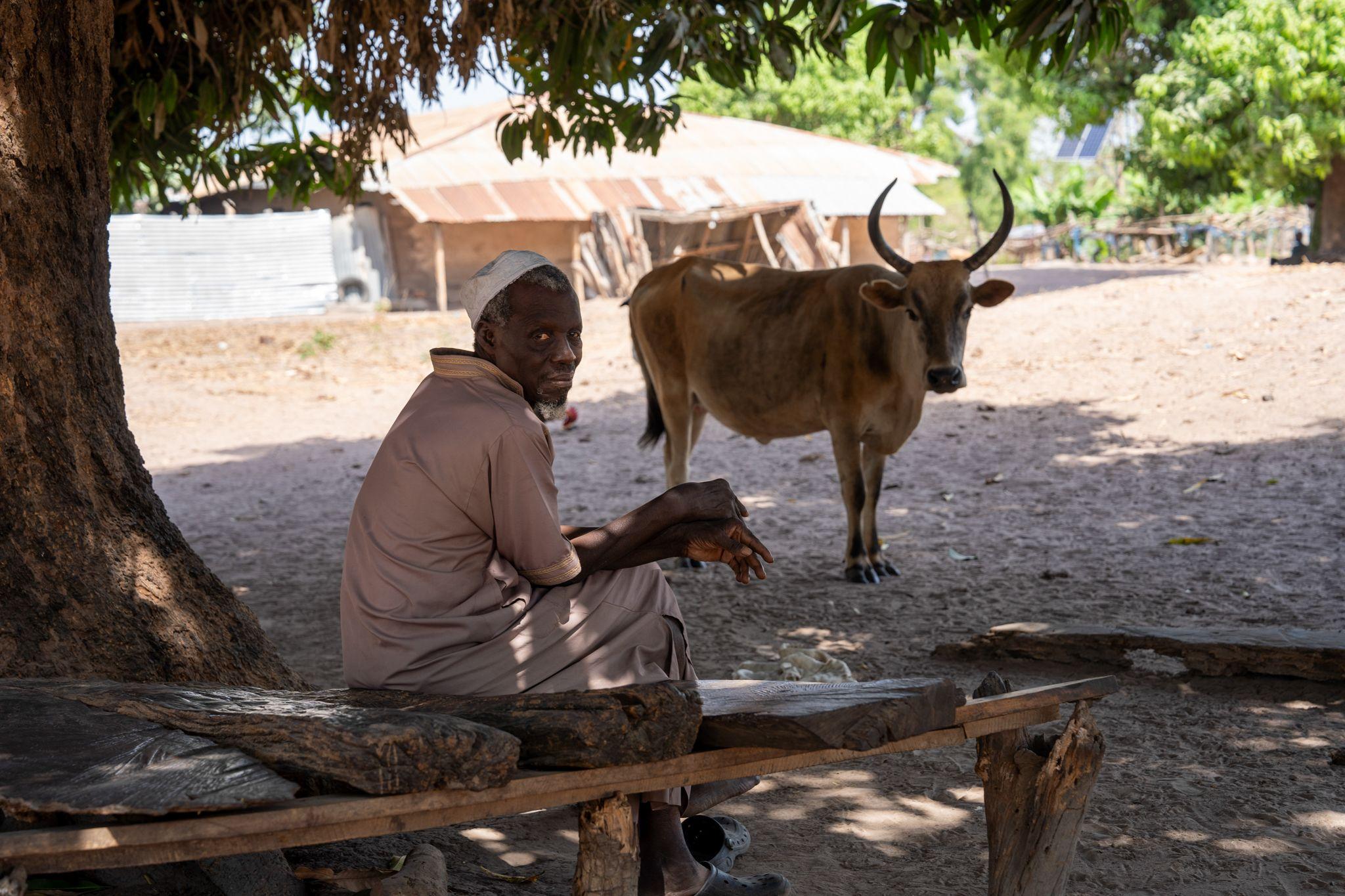 Refugiat ce trăiește în satul Ballen din Gambia după ce a plecat din Casamance acum 40 de ani. Foto: Andrei Popoviciu