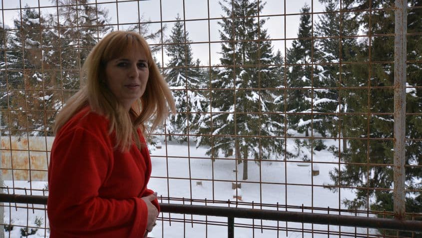 Loredana Ursache, asistenta-șefă de la pavilionul din pădurea Bârnova.