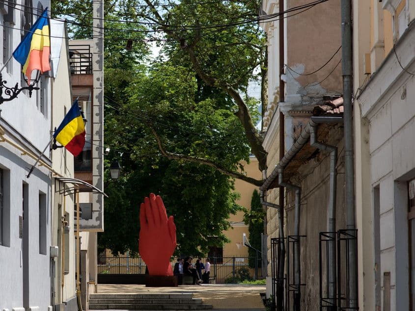 Imagine din Piaţa Cetăţii din Baia Mare. Foto: Raul Ştef