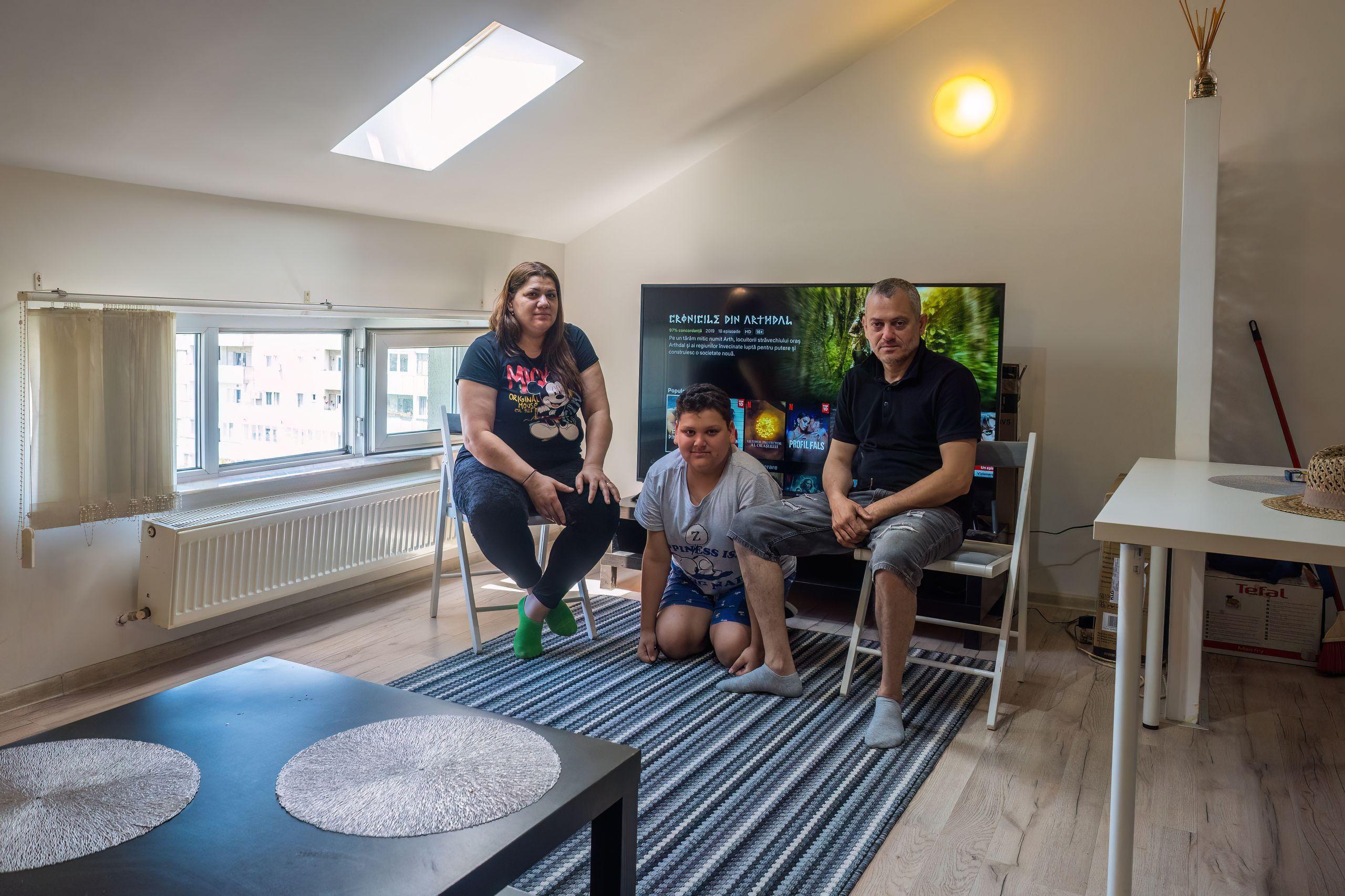 Familia Zagor, Adriana, Lucas și Călin. Foto: Vakarcs Loránd