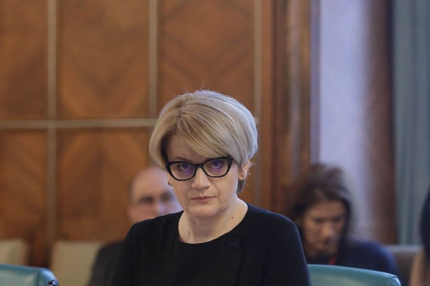Melania Gabriela Ciot la ședință de Guvern, la Palatul Victoria Foto Inquam Photos / Octav Ganea