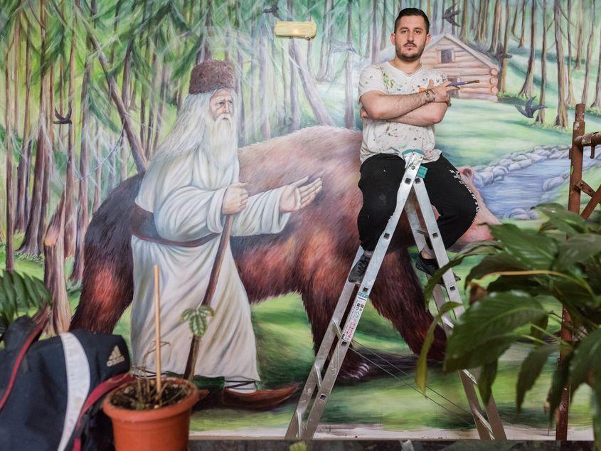 Vasile Marina, înțeleptul pictor din Certeze. Foto Raul Ștef