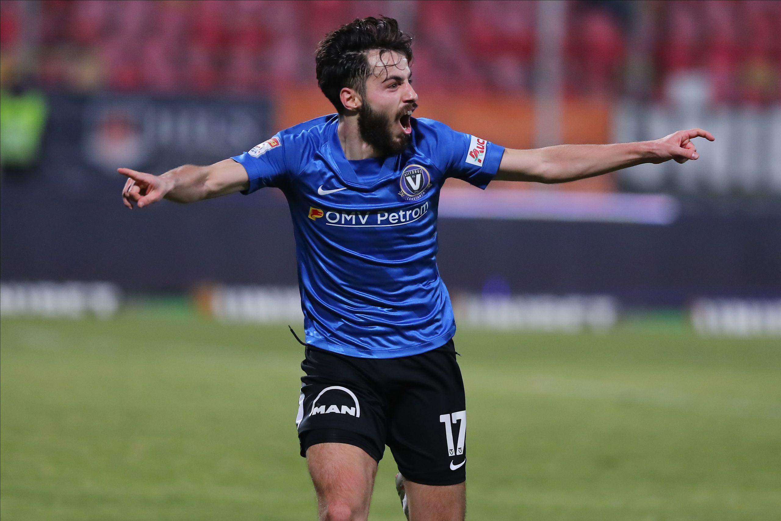 Andrei Ciobanu la meciul de fotbal dintre Dinamo București și Viitorul Constanța, contând pentru etapa cu numărul 25 din Liga 1, 26 februarie 2021. Inquam Photos / Stefan Constantin
